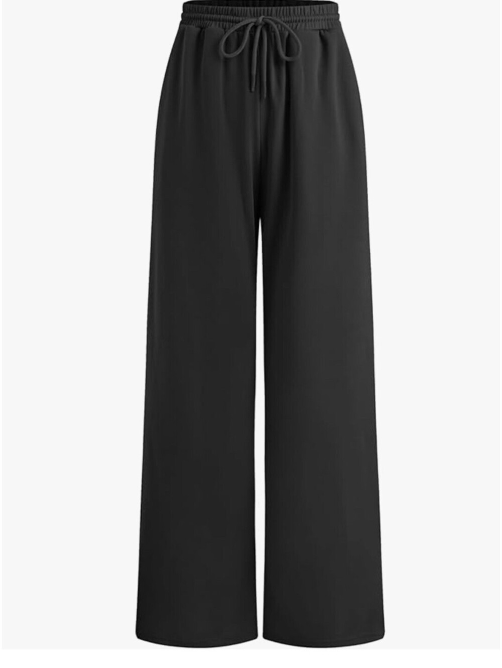 NWT CIDER  Women’s Wide Leg Drawstring Sweatpants-High Waisted Black Size Large